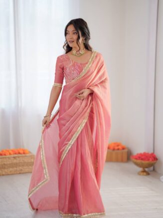 Ready to Wear Designer Saree for Women – Fendy Silk Party Wear Saree | RjPoshak
