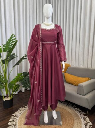 Designer Silk Suit Set with Dupatta I RjPoshak