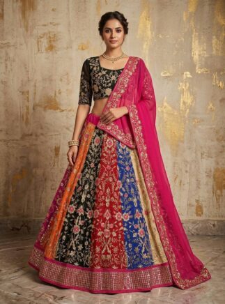 RjPoshak Faux Georgette Lehenga Choli