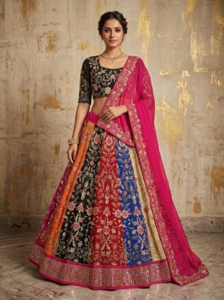 RjPoshak Faux Georgette Lehenga Choli