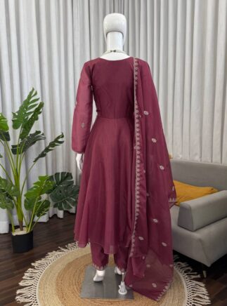 Designer Silk Suit Set with Dupatta I RjPoshak