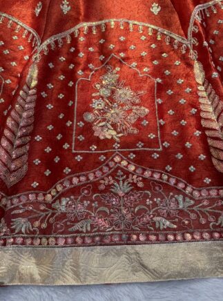 krishma silk lehenga choli with sequins work for wedding