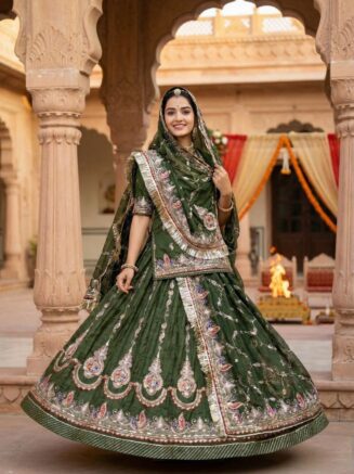 Home 21 Mehandi Colour Vintage Rajputi Poshak