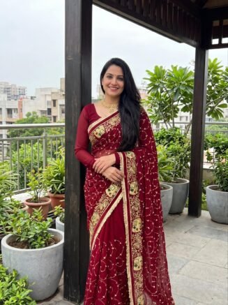 Rajputi Saree - Elephant Design